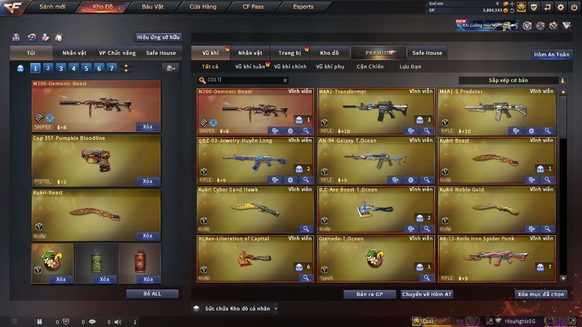 shop acc cf uy tin gia re